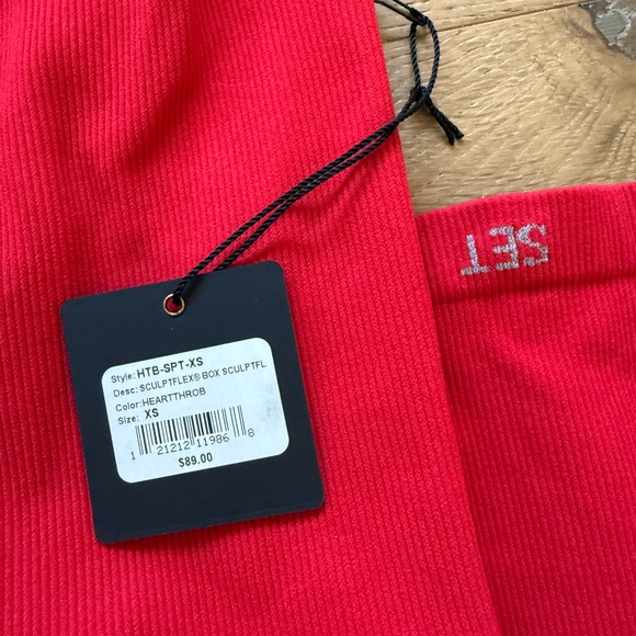 SET Active Bold Red Ribbed Jumpsuit - Picture 4 of 6